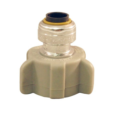 Apollo 1/4 in. (3/8 in. O.D.) Chrome Plated Brass Push-To-Connect x 1/2 in. Faucet Connector FSBFAU1412